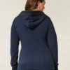Slim Striped 1998 Graphic Zip-Up Hoodie