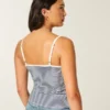 Spitzen-Detail-Peplum-Top