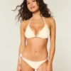 Spring Break Grafik-Halter-Triangel-Bikini-Oberteil