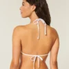 Spring Break Grafik-Halter-Triangel-Bikini-Oberteil