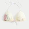 Spring Break Grafik-Halter-Triangel-Bikini-Oberteil