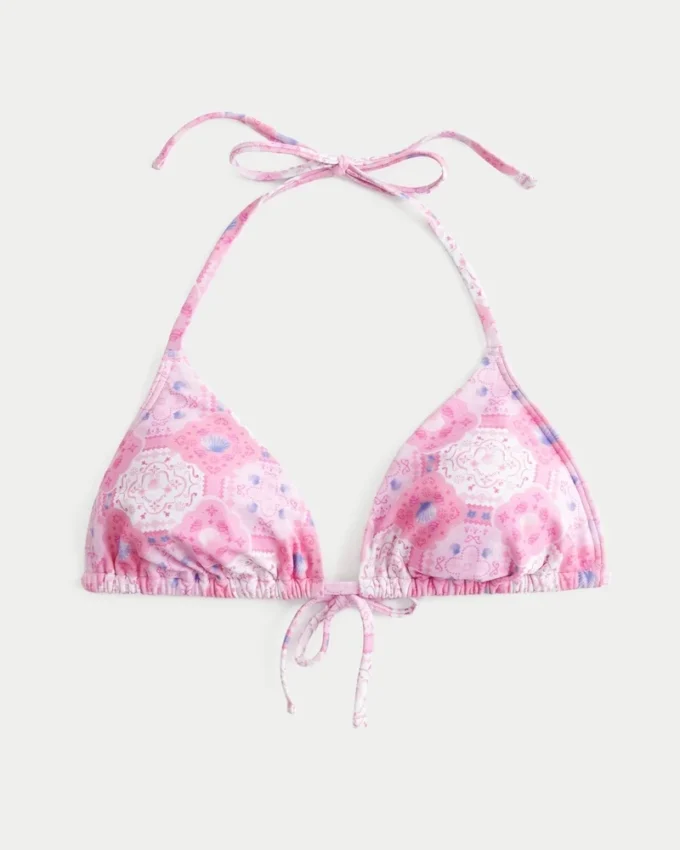 Spring Break Neckholder-Triangel-Bikini-Oberteil