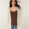 Stitchy Kapuzencardigan ohne Verschluss