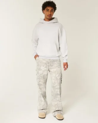Superbaggy-Jeans im Camouflage-Look