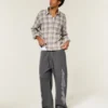 Superbaggy-Sweathose mit Double-Flame-Grafik