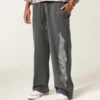 Superbaggy-Sweathose mit Double-Flame-Grafik