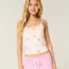 Surf Graphic Fleece Shortie Shorts