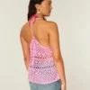 Tanktop im Racerback-Stil mit Häkeloptik