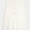 Trägerloses Babydoll-Minikleid mit Oberteil im Häkelstil