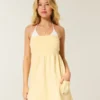 Trägerloses Mini-Kleid aus Frottee