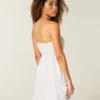 Trägerloses Mini-Kleid aus Frottee