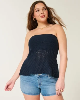 Tube-Top im Häkelstil