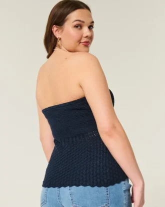 Tube-Top im Häkelstil
