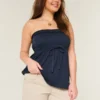 Ultra-niedrige Khaki-Twill-Mini-Shorts