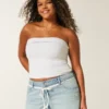 Ultra-niedrige Leibhöhe, hell gewaschene Denim-Mini-Shorts mit Spitzenband
