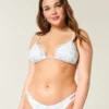 Verziertes Triangel-Bikini-Oberteil