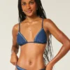 Verziertes Triangel-Bikini-Oberteil