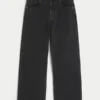 Washed Black Star Graphic Super Baggy Jeans