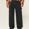 Washed Black Super Baggy Painter Jeans