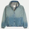 Washed Denim Skaterjacke
