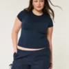 Weiche Shorts mit seitlicher Schleife aus Leinenmischung