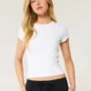 Weiches, nahtloses Stretch-Material Rundhals-Baby-T-Shirt