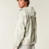 Windjacke mit Reißverschluss und Camouflage-Muster